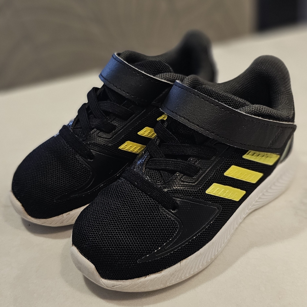 adidas Black/Yellow Toddler Sneakers